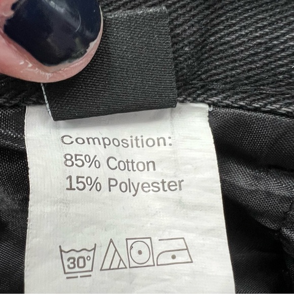 Shein High Waisted Denim Black Jean Shorts Size S - Picture 9 of 9